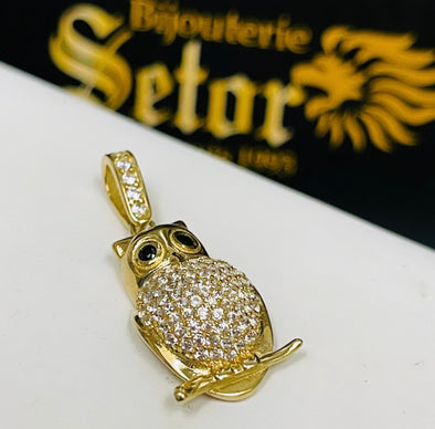 Pendentif hibou P374 - Bijouterie Setor