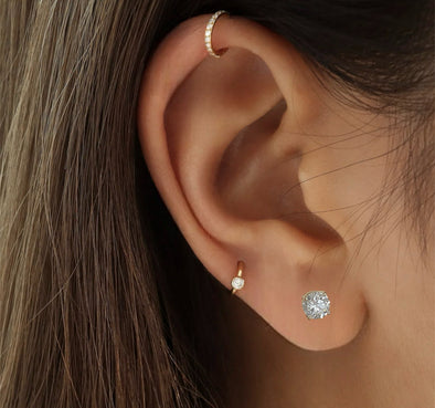 Lab grown diamond earrings