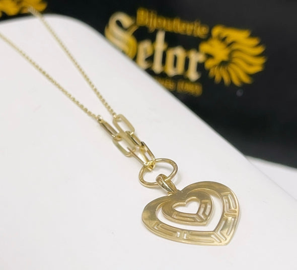 Heart in Heart necklace