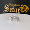 Boucles d'oreilles en diamant de culture