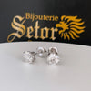 Boucles d'oreilles en diamant de culture