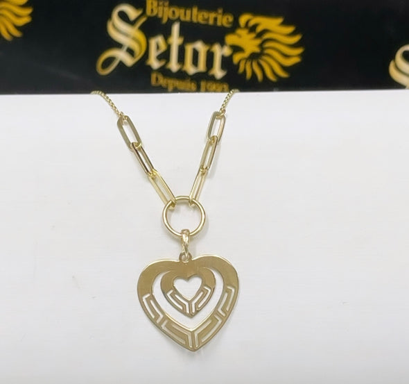 Heart in Heart necklace