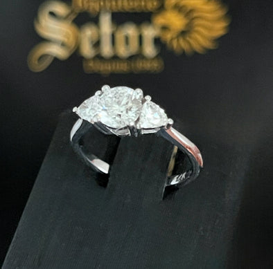 Trinity lab grown diamond ring