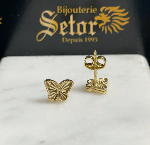 Butterfly stud earrings