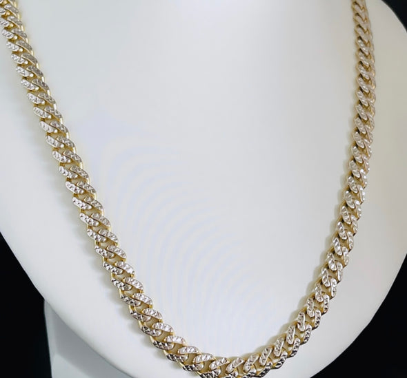 Two tone diamond cut Monaco chain MC166 - Bijouterie Setor