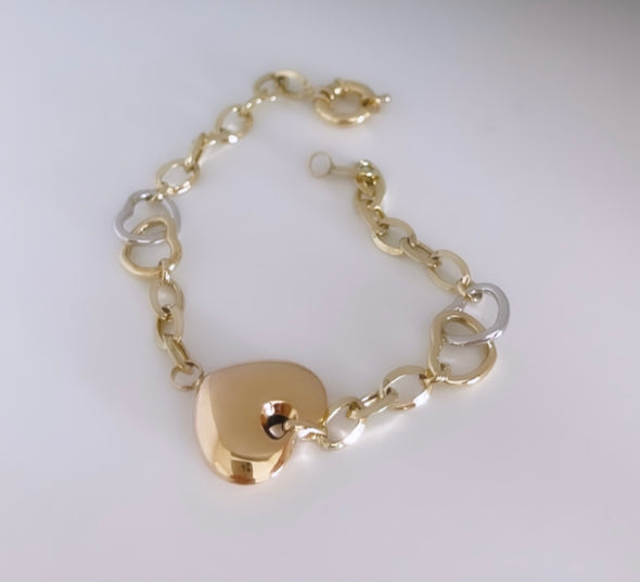 Bracelet en forme de cœur