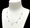 White gold dangling chain