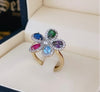 Colourful flower ring