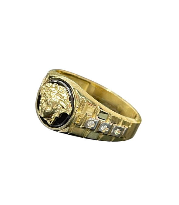 Onyx Medusa ring
