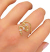 Slithering snake ring