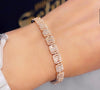 Rose gold diamond bracelet