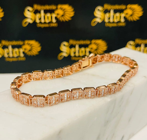 Rose gold diamond bracelet