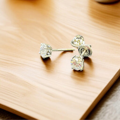 Lab grown diamond earrings