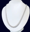 White gold cuban link chain MC163 - Bijouterie Setor