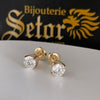 Boucles d'oreilles en diamant de culture