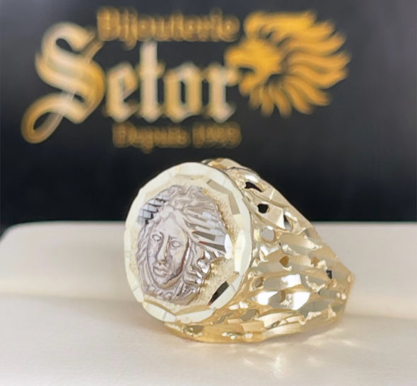 Bague Méduse pépite