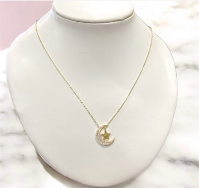 Moon & Star necklace