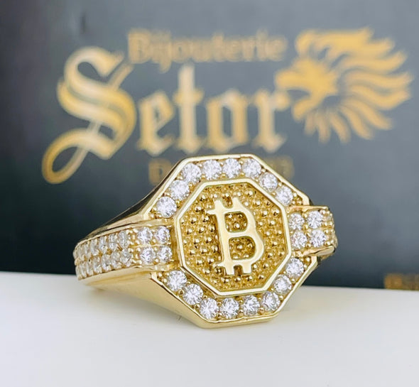 Bague en bitcoins MR225 - Bijouterie Setor