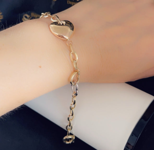 Bracelet en forme de cœur