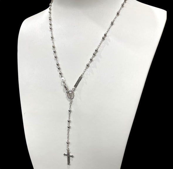 White gold rosary