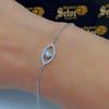 Diamond eye bracelet