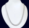 White gold cuban link chain MC163 - Bijouterie Setor