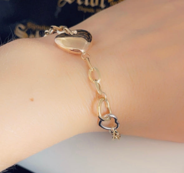 Bracelet en forme de cœur