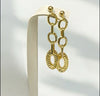 Dangling loops earrings