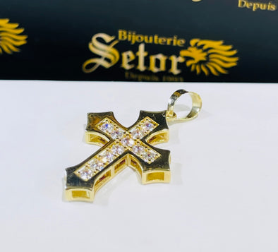 Pendentif croix double face