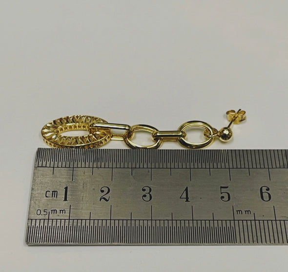 Dangling loops earrings