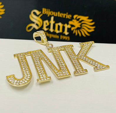 Initials pendant P368 - Bijouterie Setor