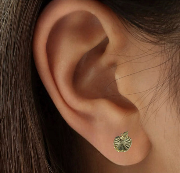 Apple stud earrings