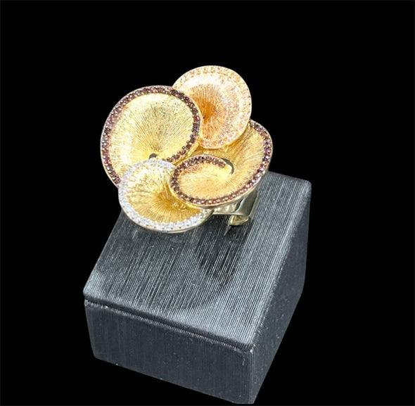 Flowers cocktail ring