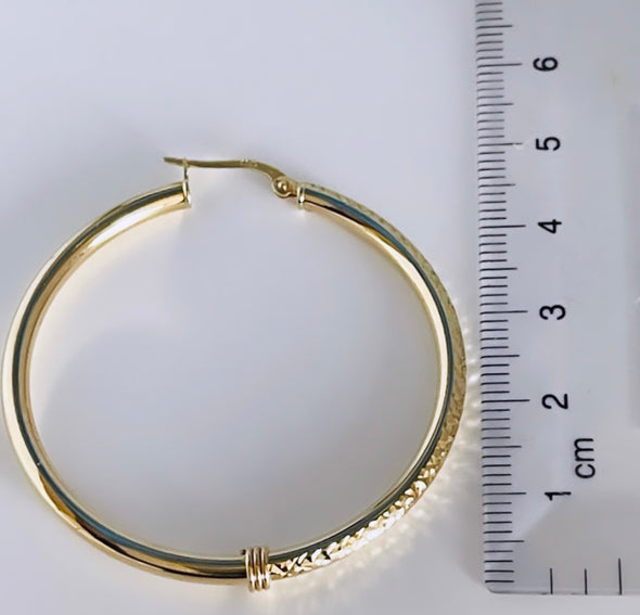 Maggie hoop earrings E282 - Bijouterie Setor