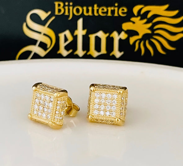 Boucles d'oreilles diamant David DE024 - Bijouterie Setor