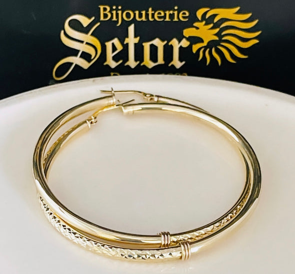 Maggie hoop earrings E282 - Bijouterie Setor