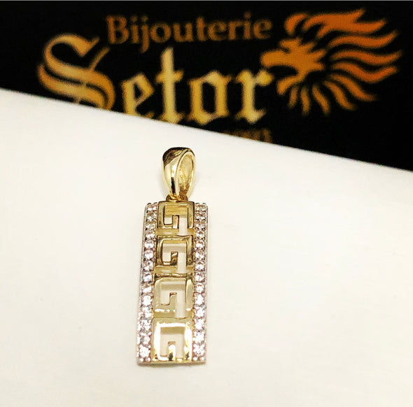 Tami Greek key pendant P142 - Bijouterie Setor