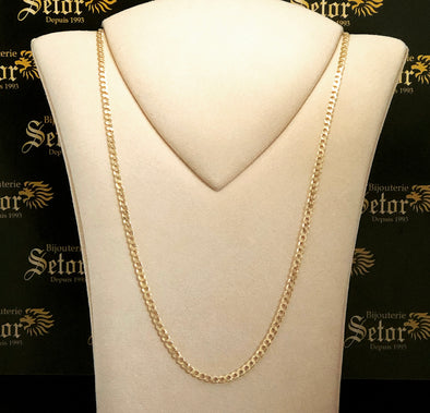 3MM Gourmet chain MC096 - Bijouterie Setor