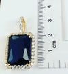 Sapphire blue pendant P263 - Bijouterie Setor