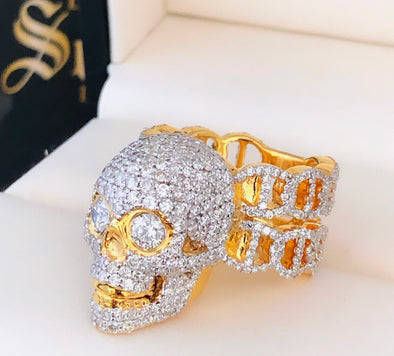 Diamond Skull ring MDR022 - Bijouterie Setor