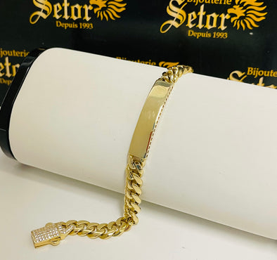 Cuban link ID bracelet WB111 - Bijouterie Setor