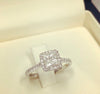 Hailey princess Diamond engagement ring DER037 - Bijouterie Setor