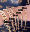 6mm Cuban link bracelet MB-19 - Bijouterie Setor