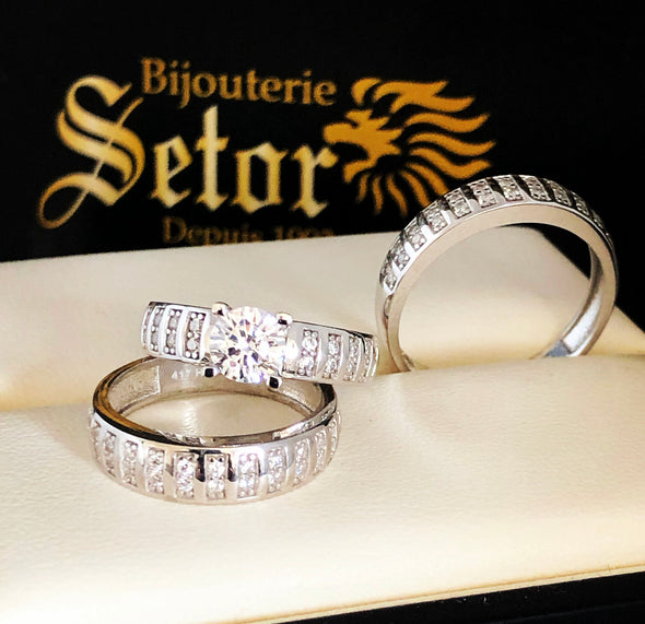 Nelly wedding rings TWR004 - Bijouterie Setor