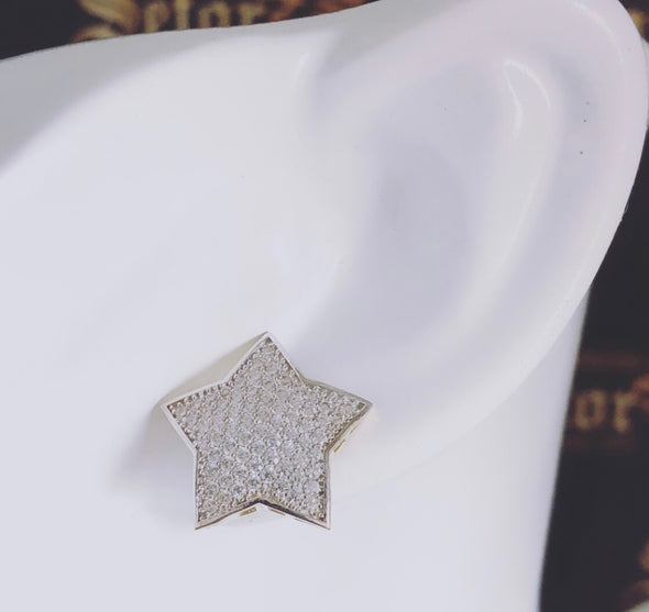 Star earrings E178 - Bijouterie Setor