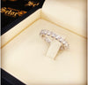 14k white gold eternity ring DER029 - Bijouterie Setor