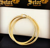 Nelly hoop earrings E107 - Bijouterie Setor