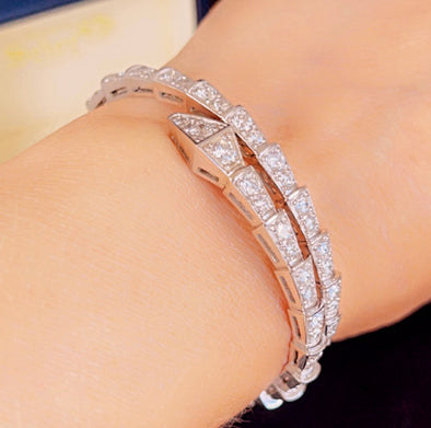 Serpent diamond bracelet DB010 - Bijouterie Setor