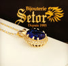 Pendentif bleu saphir P154 - Bijouterie Setor