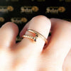 Gold nail ring WR-58 - Bijouterie Setor